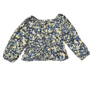 Ann Taylor Off The Shoulder Floral Long Sleeve